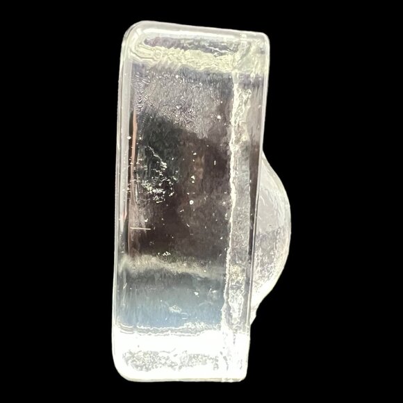 Handcrafted Art Glass Lemon Paperweight 4x2 Clear 3D Heavy Gift - Picture 4 of 8